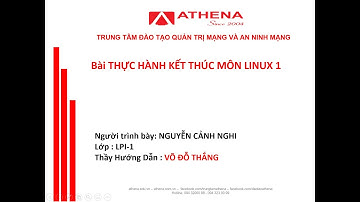 Athena | Bài Thi Cuối Khóa - LPI-1 - Nguyễn Cảnh Nghi