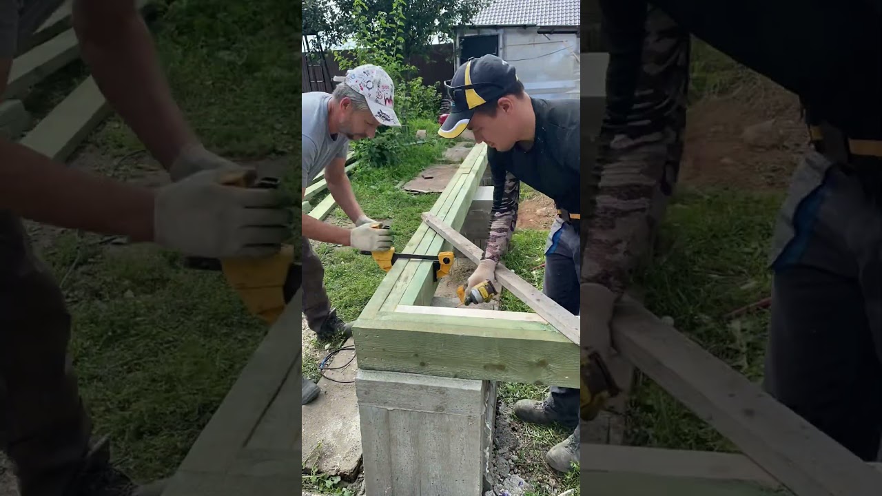 Обвязка из досок 