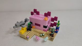 LEGO Minecraft 21247 The Axolotl House Build