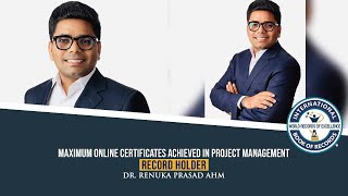 MAXIMUM ONLINE CERTIFICATES ACHIEVED IN PROJECT MANAGEMENT