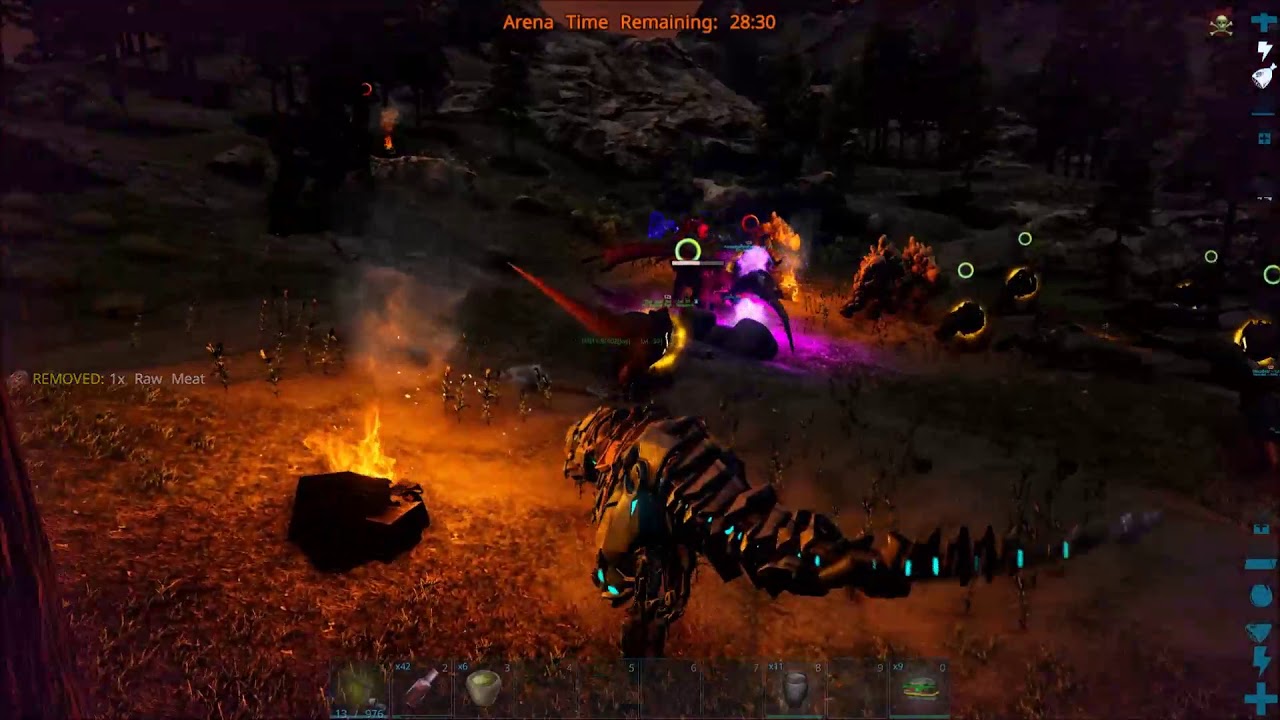 ARK Offical PVP Ragnarok Hard boss fight