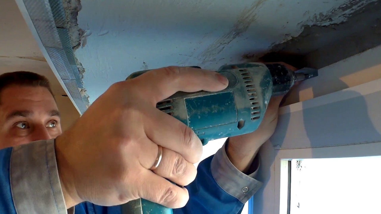 Интересный Способ! Монтаж оконных откосов из Гипсокартона - YouTube
