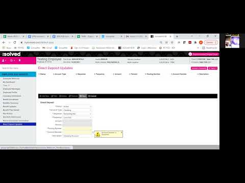 How to Set-up Direct Deposit & Generate W-2 within Isolved