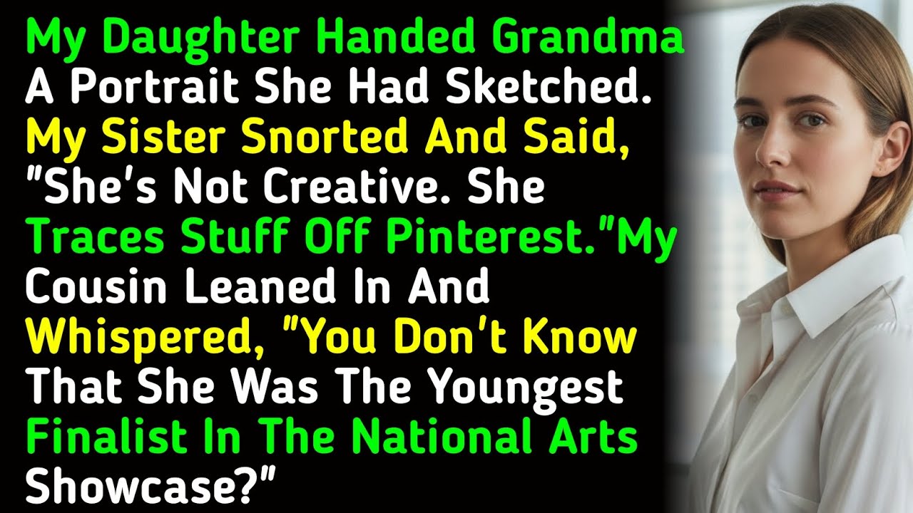 My Daughter Handed Grandma A Portrait She Had Sketched. My Sister Snorted And Said, 