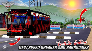 Bussid 3.7 New Speedbreaker and barricade map mod for bussid | BSI Gaming