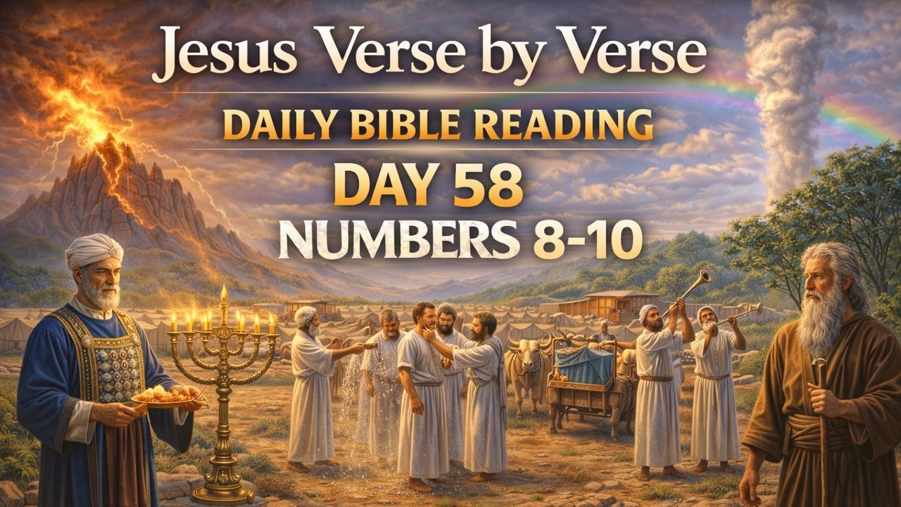 📖 Bible in a Year - Day 58: Numbers 8–10 (Levites Consecrated, Passover Remembered, and God Leads)