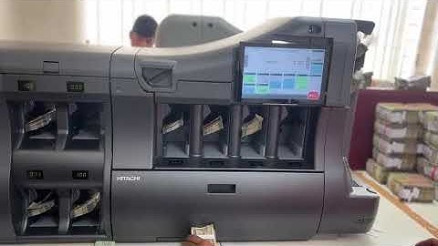 Hitachi note sorting machines for bank chest branches Www.svatechnologies.in like Share subscribe
