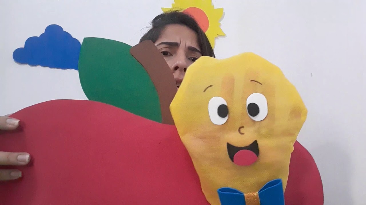 Professora Amanda com a história 