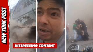 Watch: Massive Earthquake Sparks Panic as Buildings Collapse in Venezuela