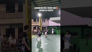 LABANAN NG FREE THROW LINE🏀JACKASS VS TOTOY’S #kapampangansharingreels #mgakabrothers #basketball🏀