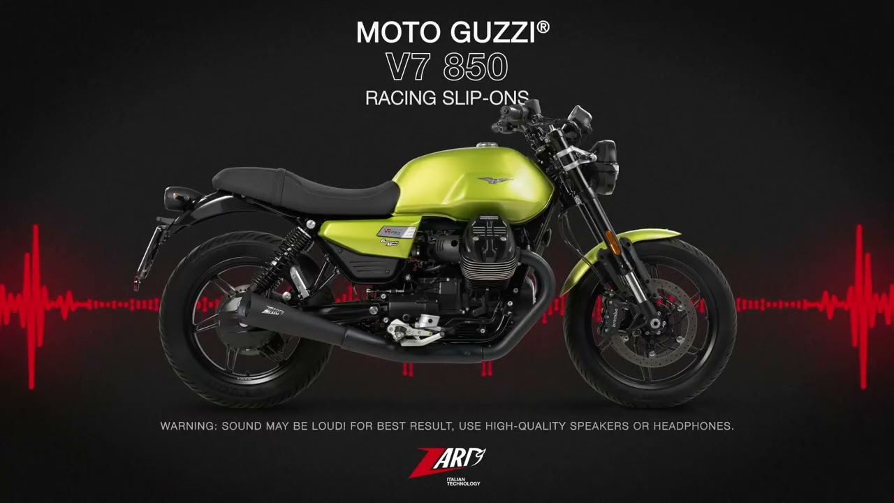 MOTO GUZZI(モトグッチ) V7 850 EVOスリップオンマフラー レーシング
