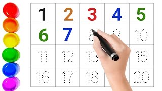 123 numbers, Counting, numbers, 1 to 20 numbers, numbers song, Alphabet-12