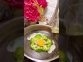 Flower Egg Fry with Broccoli 🥦🍳 Quick & Healthy Breakfast Recipe#shorts