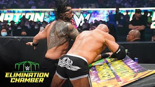 Goldberg Shocks Reigns With Devastating Spear Wwe Elimination Chamber 2022 Wwe Network Exclusive