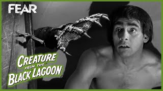 Gill Man's Camp Site Attack | Creature From The Black Lagoon (1954)