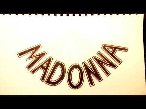 Calligraphy MUON MADONNA neat handwriting