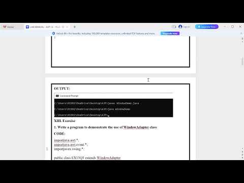 Advanced Java Programming   Exp 13