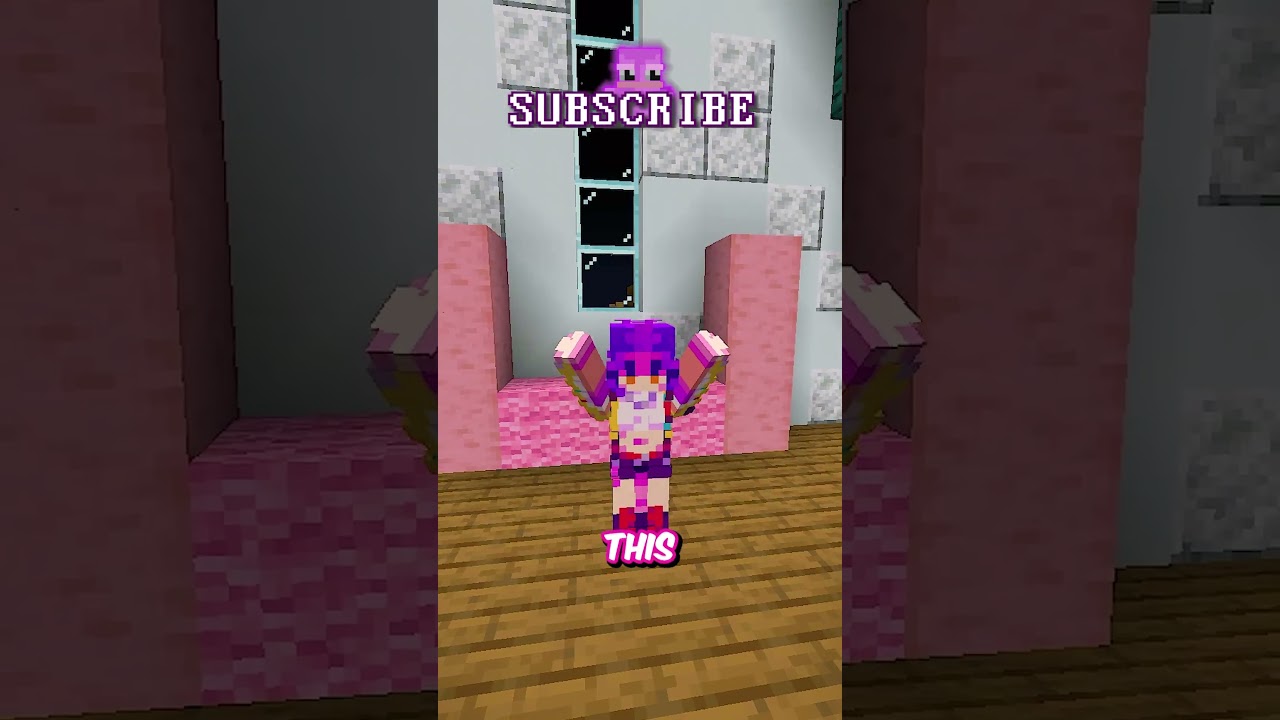 The Best Pink Bed for My Rumi K-Pops in Minecraft! ⛏️ #shorts