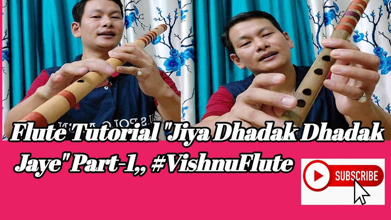 Jiya Dhadak Dhadak Jaye || Flute Tutorial || Part-1,, VishnuFlute 🎼