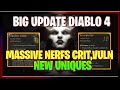 Diablo IV Campfire Chat October 2023 Unique Updates, Class Balance Crit and Vuln Nerfed