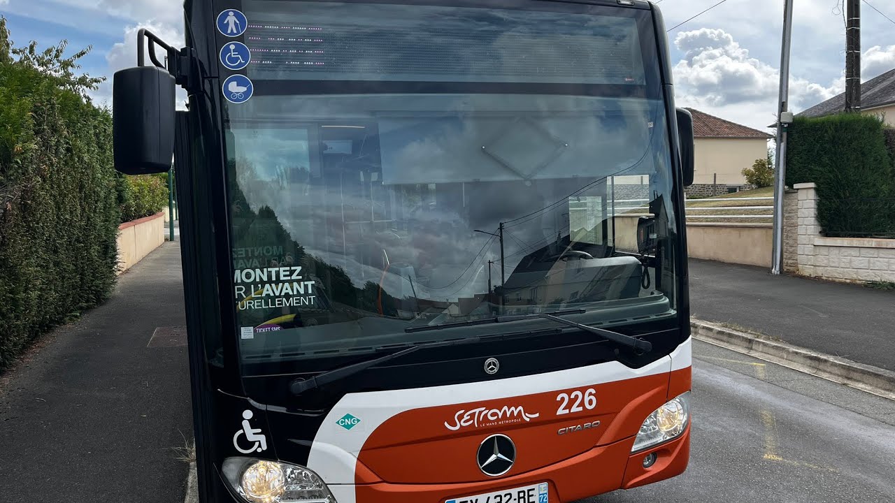 Bus Le Mans Ligne B2 Départ de Espal, vers Bellevue Hauts de Coulaines 