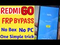 Redmi GO Frp Bypass || MI M1903C3GI Google Account Remove without PC