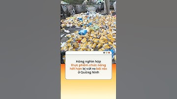 Hàng nghìn hộp thực phẩm chức năng hết hạn bị vứt ra bãi rác ở Quảng Ninh.