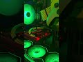 Gaming PC - Green and Black Themed Geometric Future Case Build Turned On - #gaming #pc #gamingpc