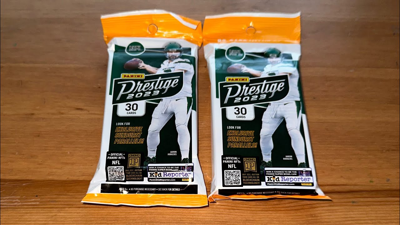 2023 Panini PRESTIGE NFL Football Value Packs 30 trading cards $7.98 Exclusive 🌅 Sunburst Parallels