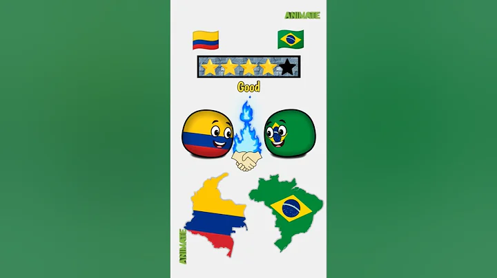 Colombia relations with other Countries 🌎🇨🇴 #countryballs  #edit thumbnail