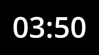 3 MINUTE 50 SECOND TIMER - No Sound - Full HD 1080p - COUNTDOWN - 230 SECOND