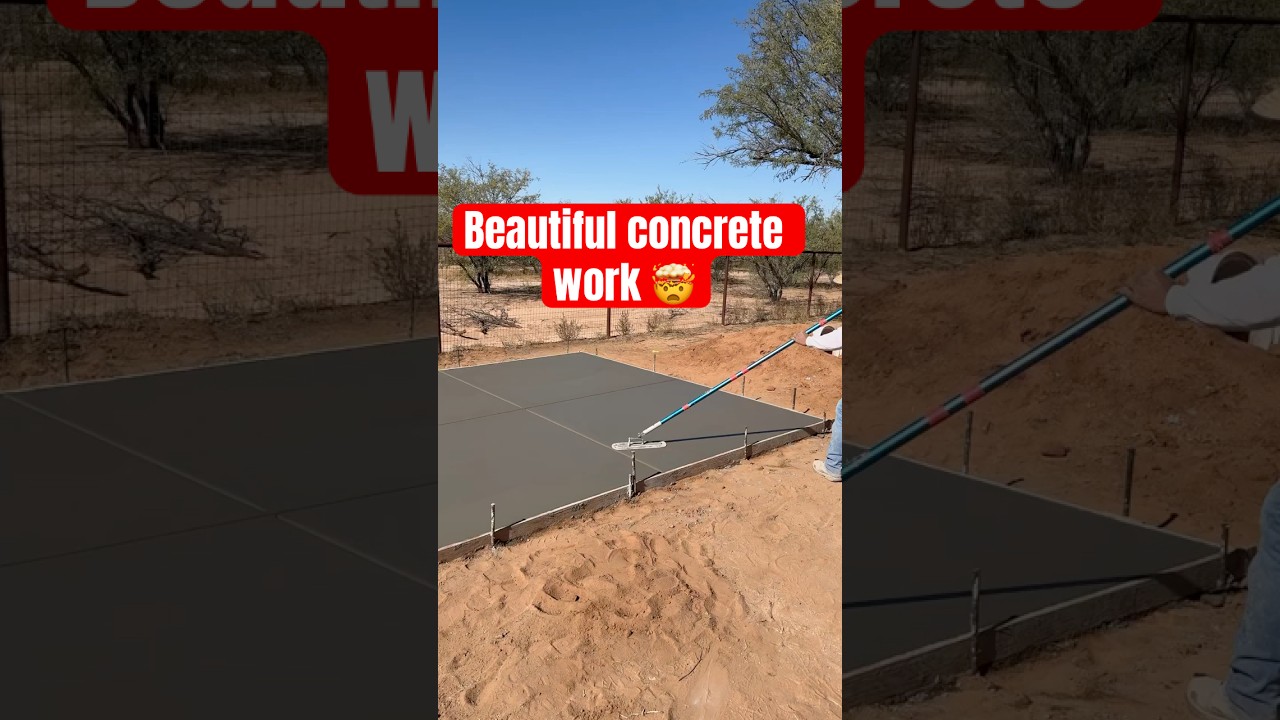 Beautiful concrete finishing