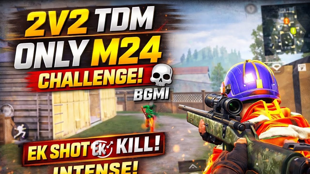 2V2 TDM Only M24 🔥 | Sniper Battle in BGMI