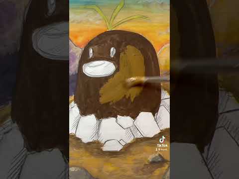 Dibujando al POKMON pokemon diglett arte