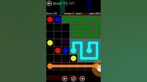 Flow Free 7X7 level 15 Green Pack walkthrough