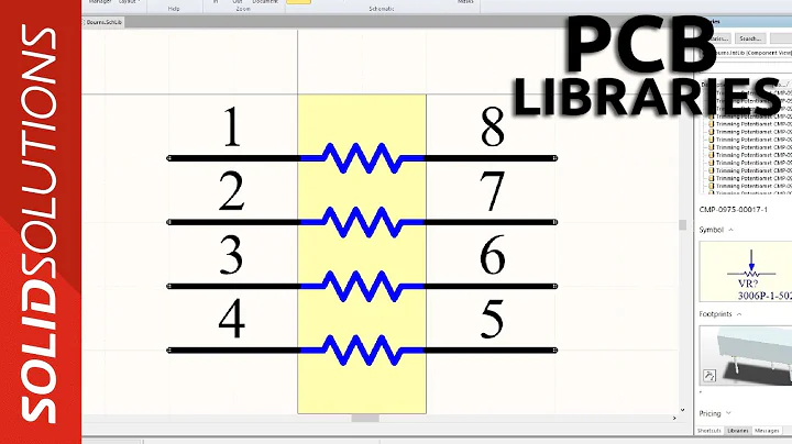 Learn SOLIDWORKS PCB - Using PCB SWPCB Libraries