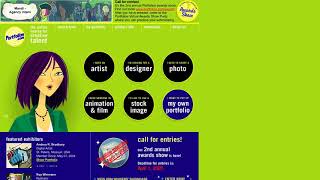 Portfolios.com website in 2005