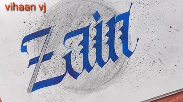 most beautiful creative handwriting/ Gothic Calligraphy stroke/ copper plate completion/ styles