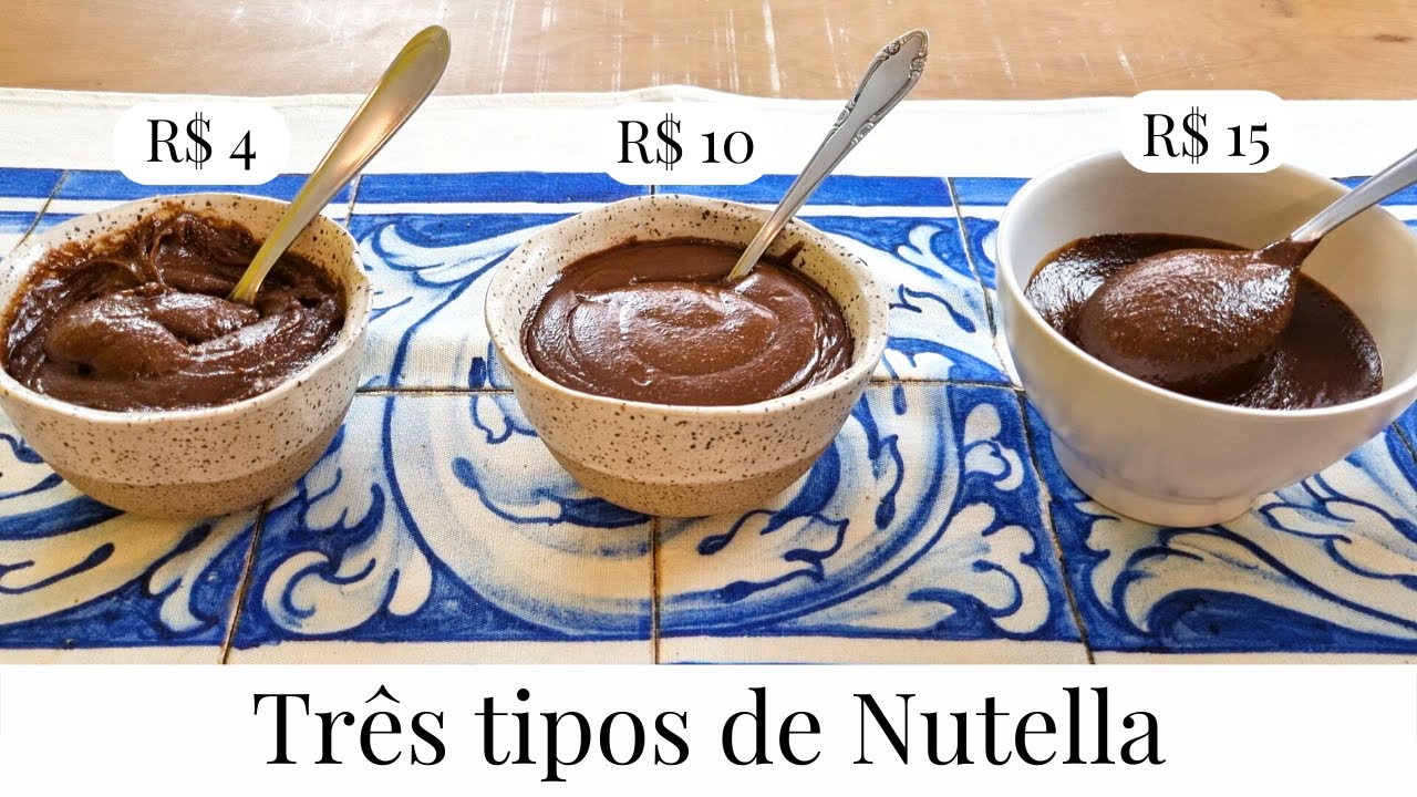 3 Tipos de Nutella Caseiras - Avelã, Castanha do Pará e Amendoim- Minha Cozinha Amarela