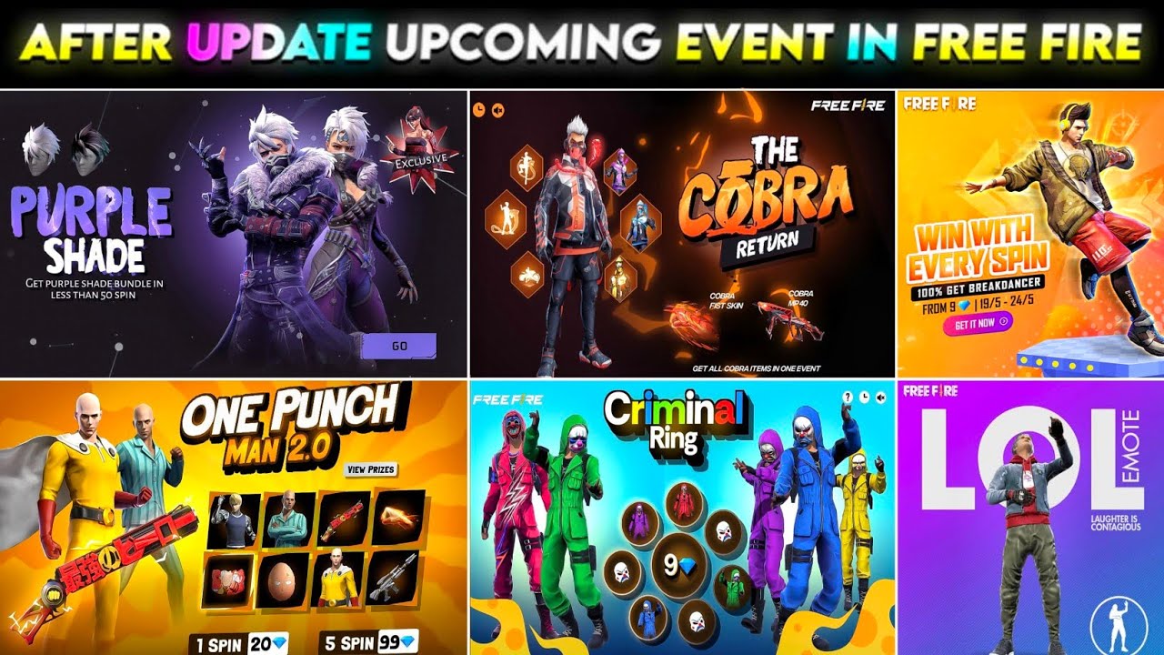 PURPLE SHADE BUNDLE RETURN | COBRA BUNDLE RETURN | CRIMINAL BUNDLE RETURN| FREE FIRE NEW EVENT