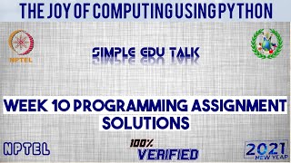 NPTEL The Joy Of Computing Using Python week10 all 3 programming assignment answer with link of code