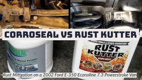 Rust Kutter vs. Corroseal: Removing rust and undercoating my Ford E-350 Extended 7.3l van