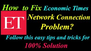 How to Fix Economic Times App Network Connection Problem in Android & Ios |Internet Connection Error screenshot 1