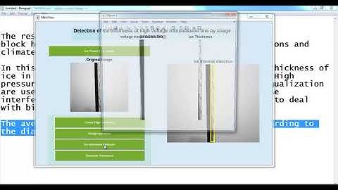 Detection of ice thickness of high voltage transmission matlab projects