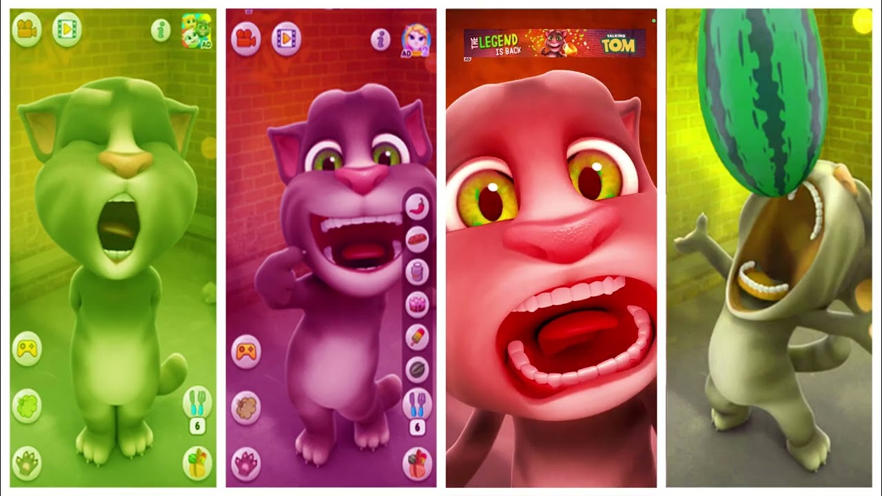 Talking Tom CAT Coloring Mega Battle part 2 @1080p 60ᶠᵖˢ 2K 4K ✔️