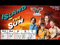 Island in the sun  by weezer easy guitar  lyric scrolling chord chart playalong