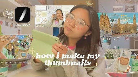 🍡 How i make my thumbnails look *aethetic* and *cute* (using a procreate alternative app)
