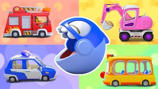 learn colors with vehicles street vehicles for kids kids song babybus cars world