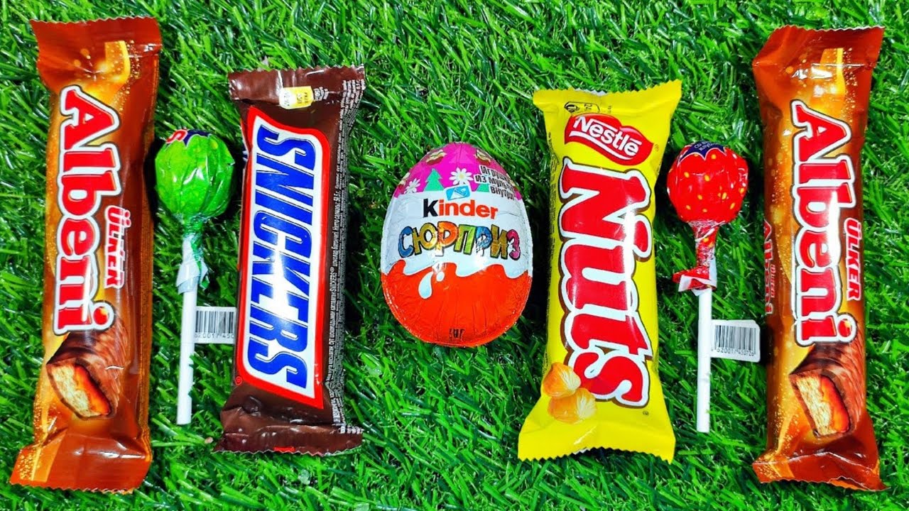 Sweets Candy ASMR Satisfying video AsmrLollipops candy and chocolate Gummy candyCutting video