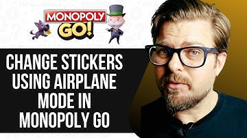 HOW TO CHANGE STICKERS USING AIRPLANE MODE IN MONOPOLY GO -  2025